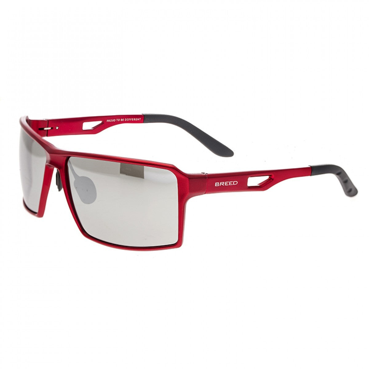 Breed Centaurus Aluminium Polarized Sunglasses - Red/Silver - BSG021RD