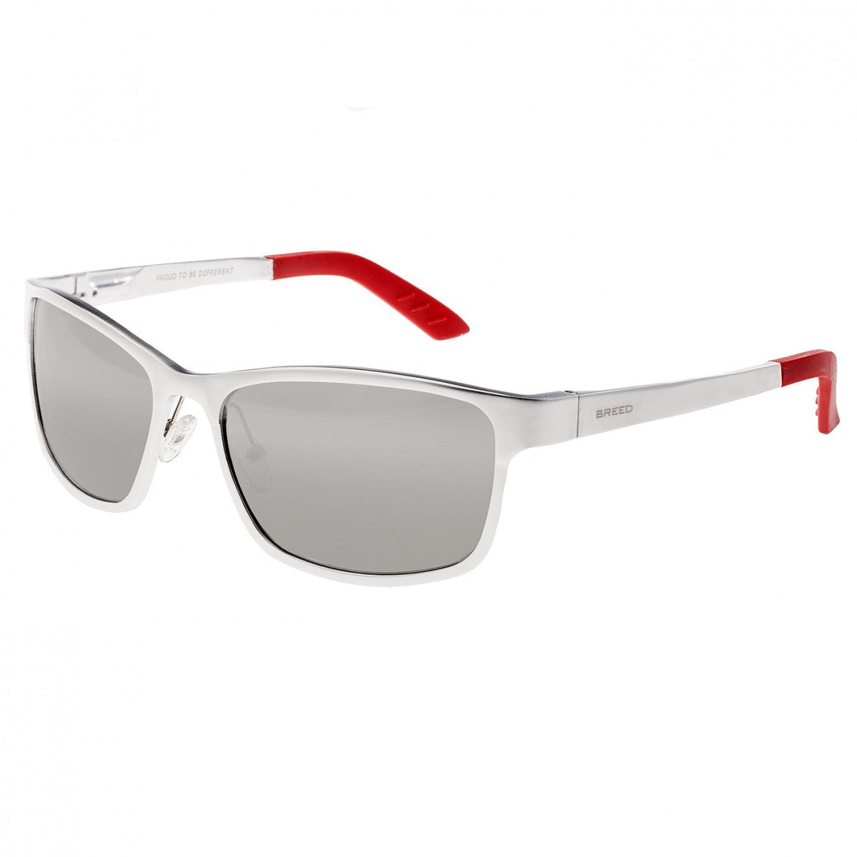 Breed Hydra Aluminium Polarized Sunglasses - Silver/Silver - BSG022SR