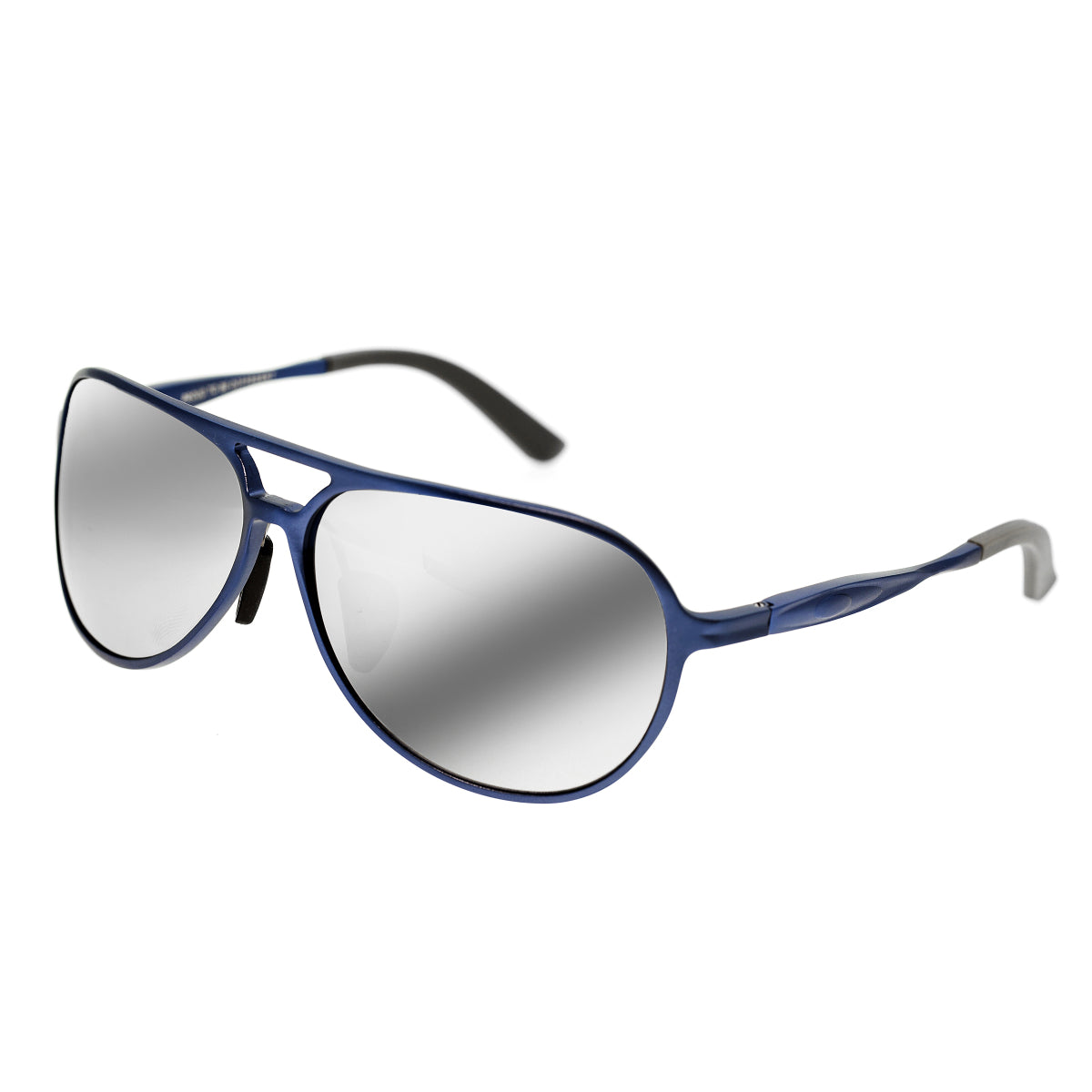 Breed Earhart Aluminium Polarized Sunglasses - Blue/Silver - BSG011BL