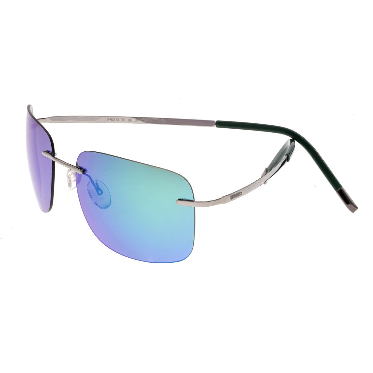 Breed Orbit Titanium Polarized Sunglasses - Gunmetal/Blue-Green - BSG042GM