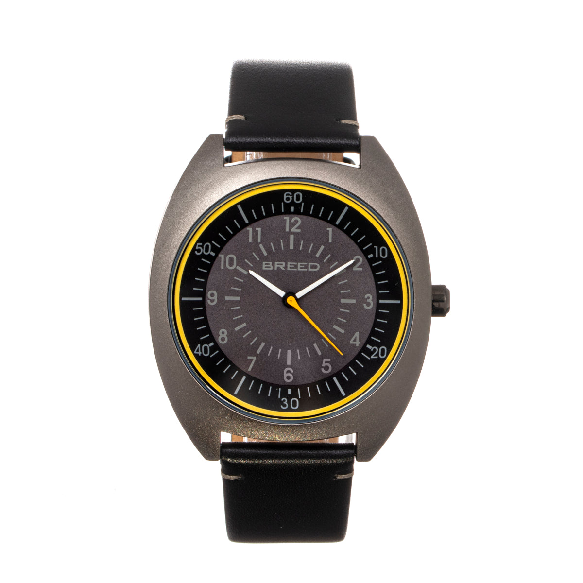 Breed Victor Leather-Band Watch - Black - BRD9204