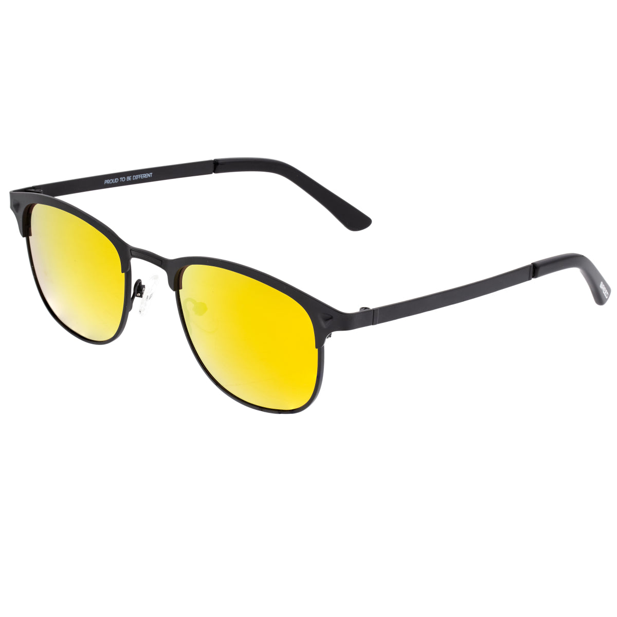 Breed Phase Titanium Polarized Sunglasses - Black/Orange-Yellow - BSG058BK