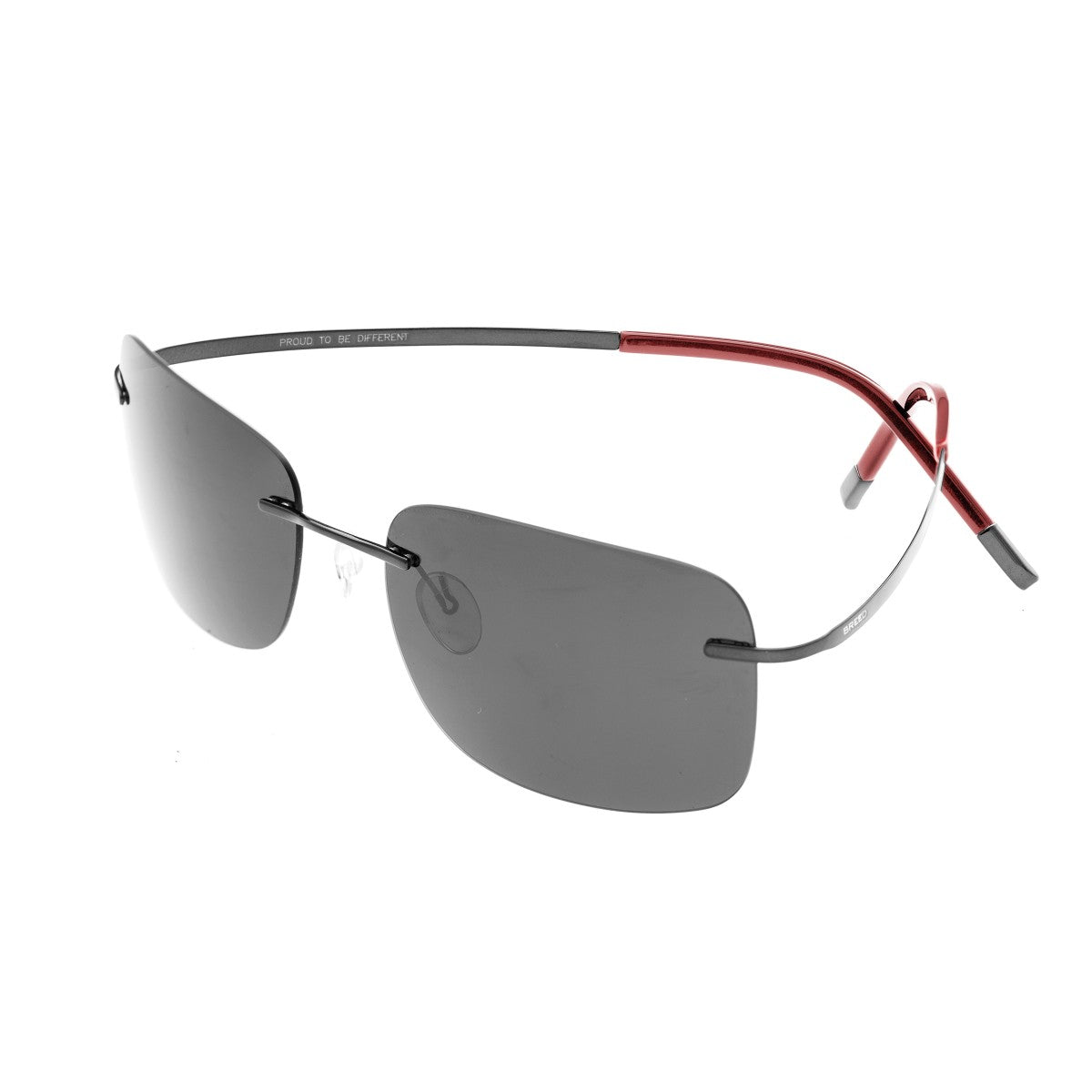 Breed Orbit Titanium Polarized Sunglasses - Black/Black - BSG042BK
