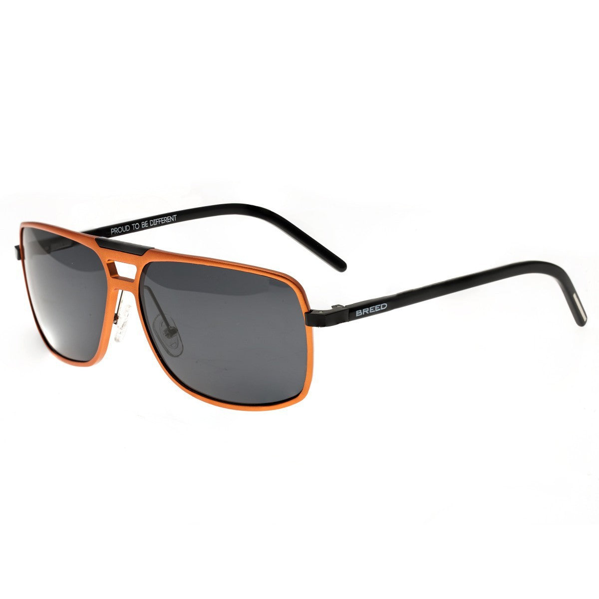 Breed Retrograde Aluminium Polarized Sunglasses - Orange/Black - BSG017OG