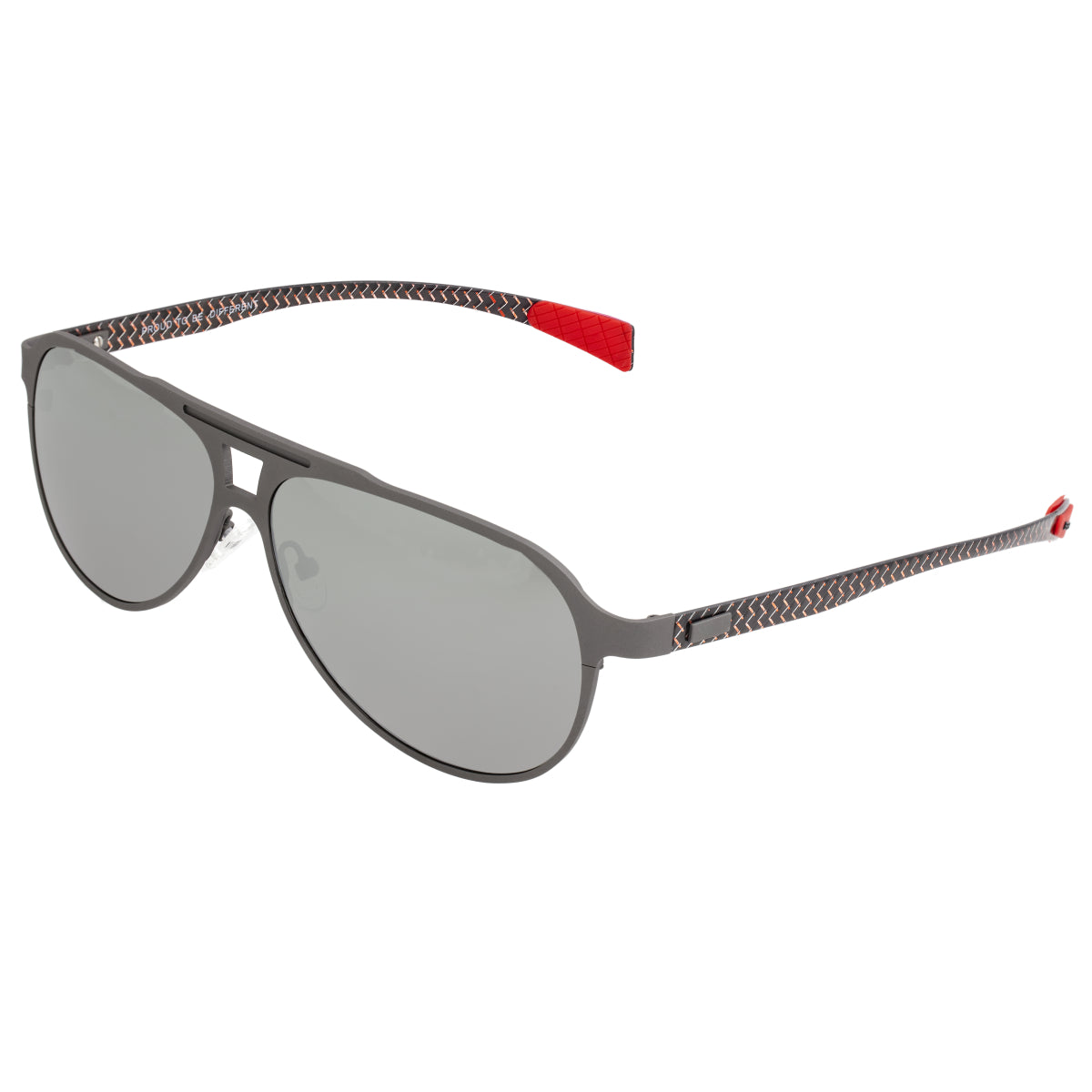 Breed Apollo Titanium and Carbon Fiber Polarized Sunglasses - Gunmetal/Silver - BSG006GM