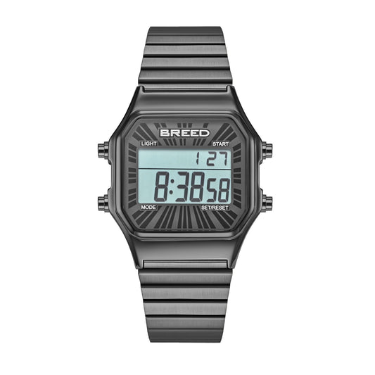 Breed Terra LCD Bracelet Watch - Gunmetal - BRD9702