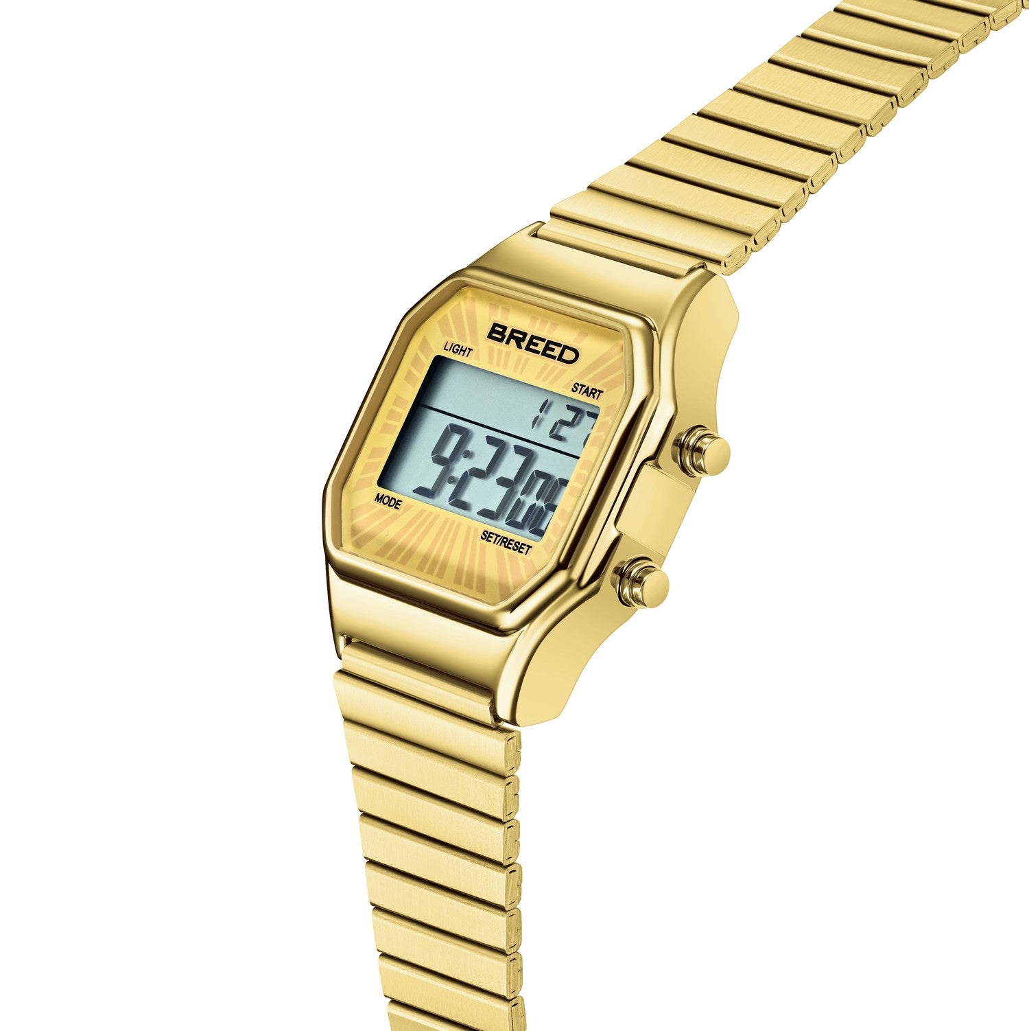 Breed Terra LCD Bracelet Watch - Gold - BRD9703