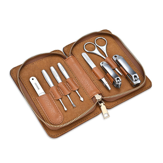 Breed Nitro 8 Piece Surgical Steel Groom Kit - Carbon Fiber - Bronze - BRDGRMKIT-CF02
