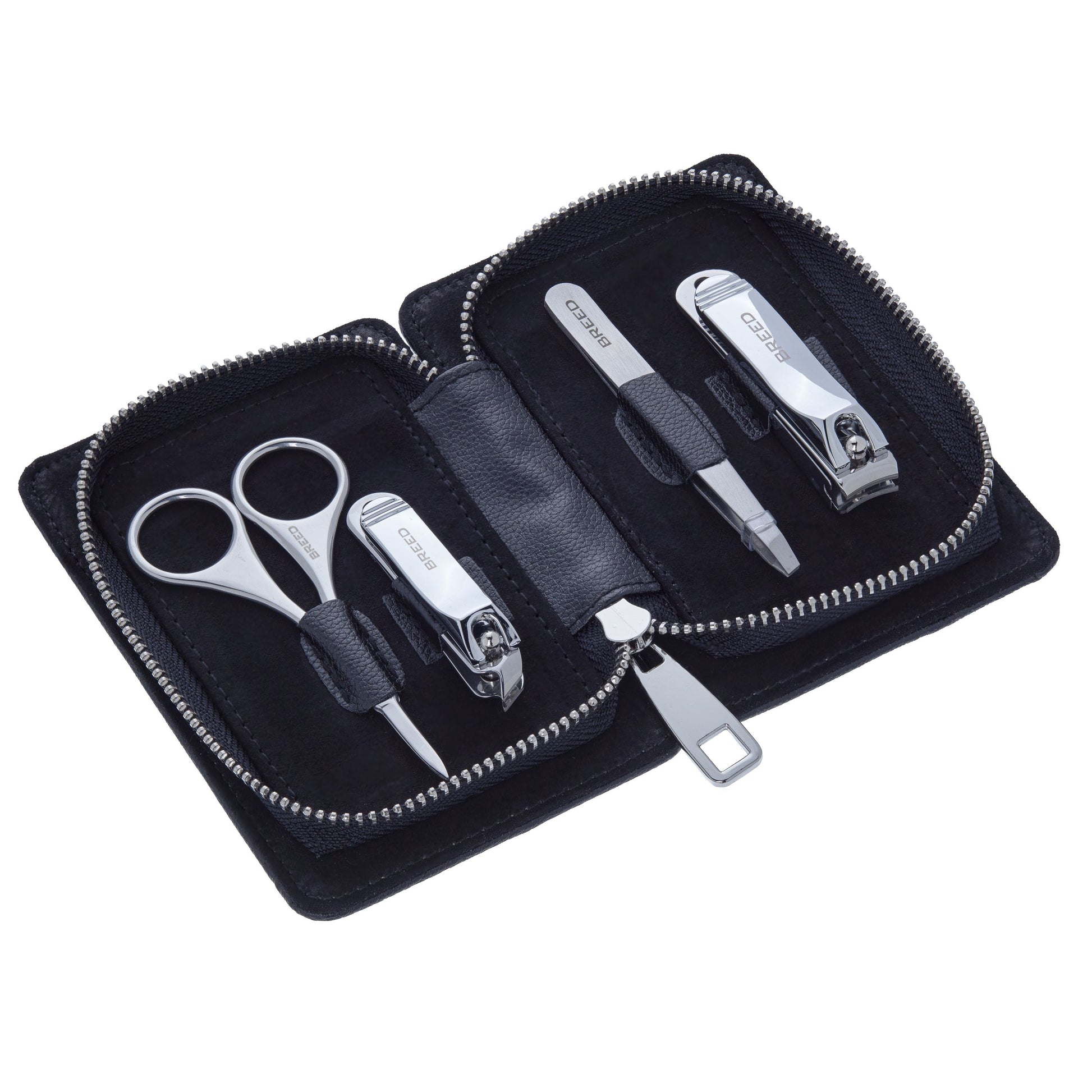 Breed Turbo 4 Piece Surgical Steel Groom Kit - Carbon Fiber - Steel - BRDGRMKIT3-CF01
