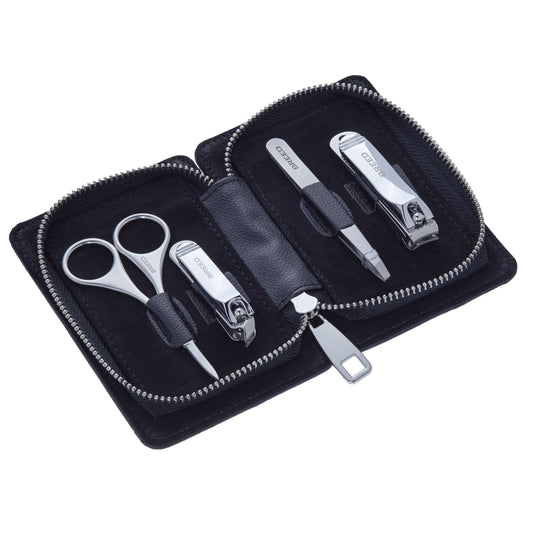 Breed Turbo 4 Piece Surgical Steel Groom Kit - Carbon Fiber - Steel - BRDGRMKIT3-CF01