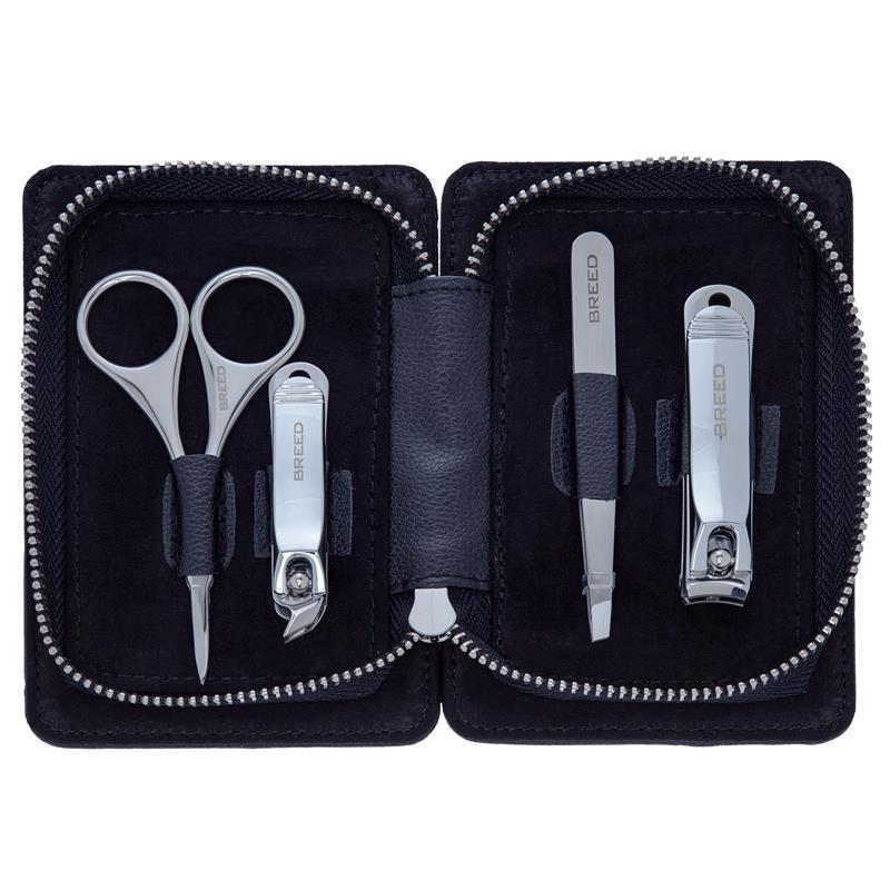 Breed Turbo 4 Piece Surgical Steel Groom Kit - Carbon Fiber - Steel - BRDGRMKIT3-CF01