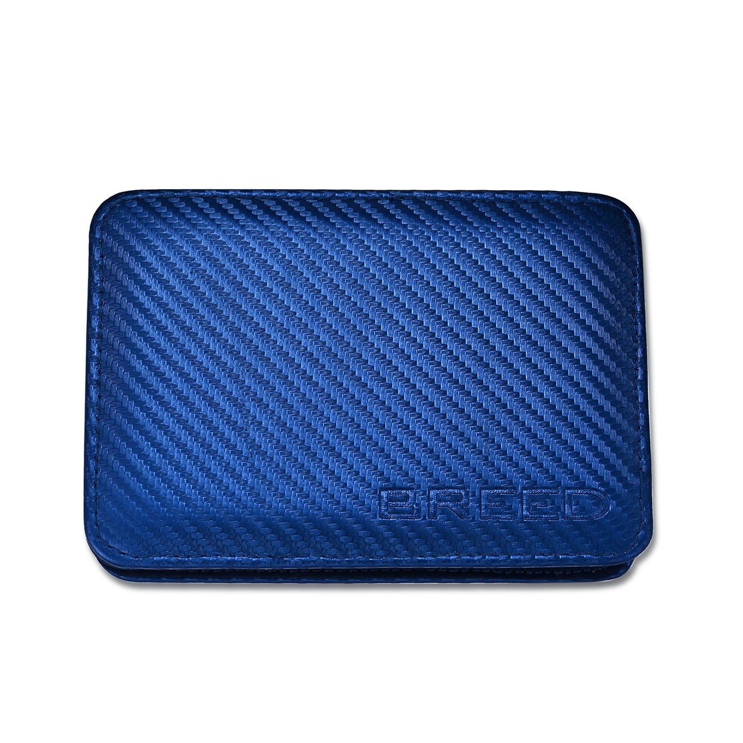 Breed Turbo 4 Piece Surgical Steel Groom Kit - Carbon Fiber - Racing Blue - BRDGRMKIT3-CF03