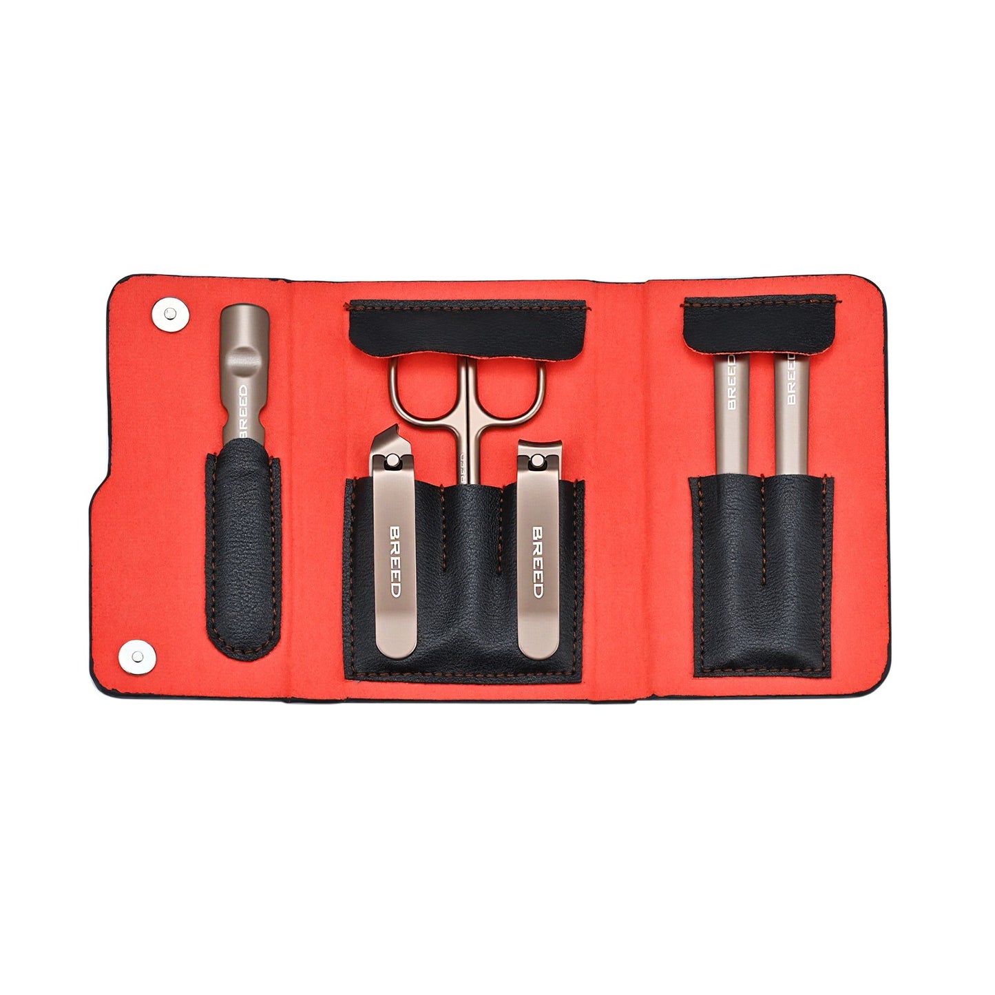 Breed Excalibur 6 Piece Surgical Steel Groom Kit - Black - BRDGRMKIT6-BK