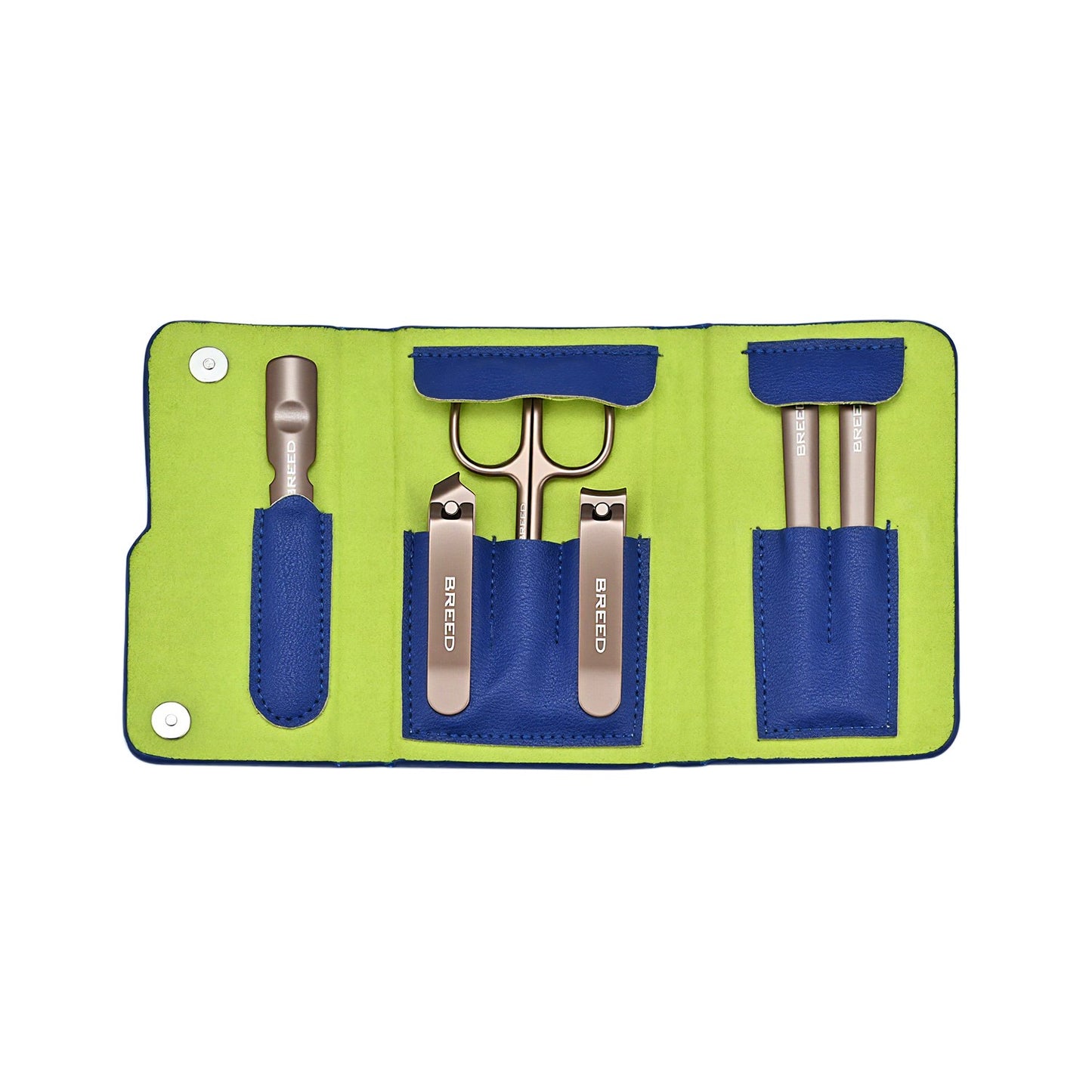 Breed Excalibur 6 Piece Surgical Steel Groom Kit - Blue - BRDGRMKIT6-BLU