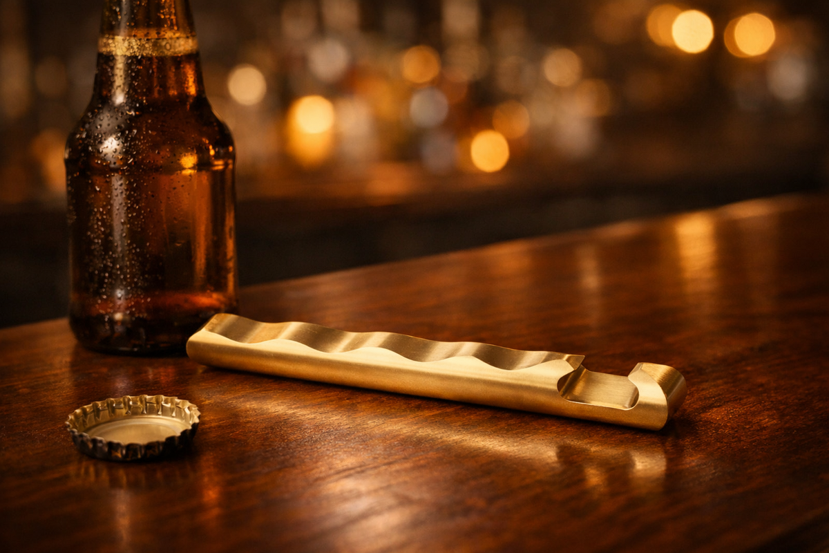 Breed Wave Bottle Opener - Gold - BRDWAVE-04