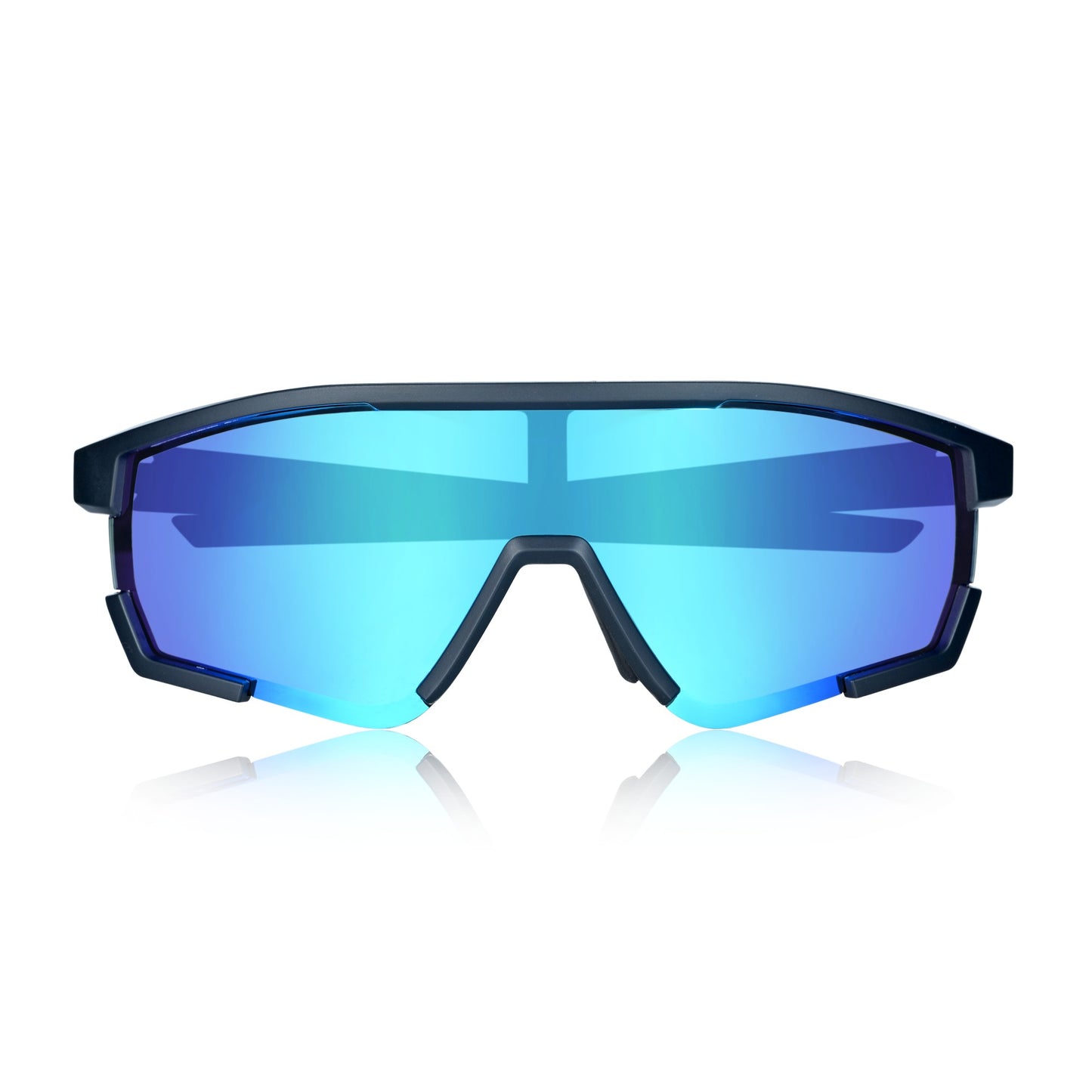 Breed Vega Polarized Sunglasses - Black/Blue - BSG070C2