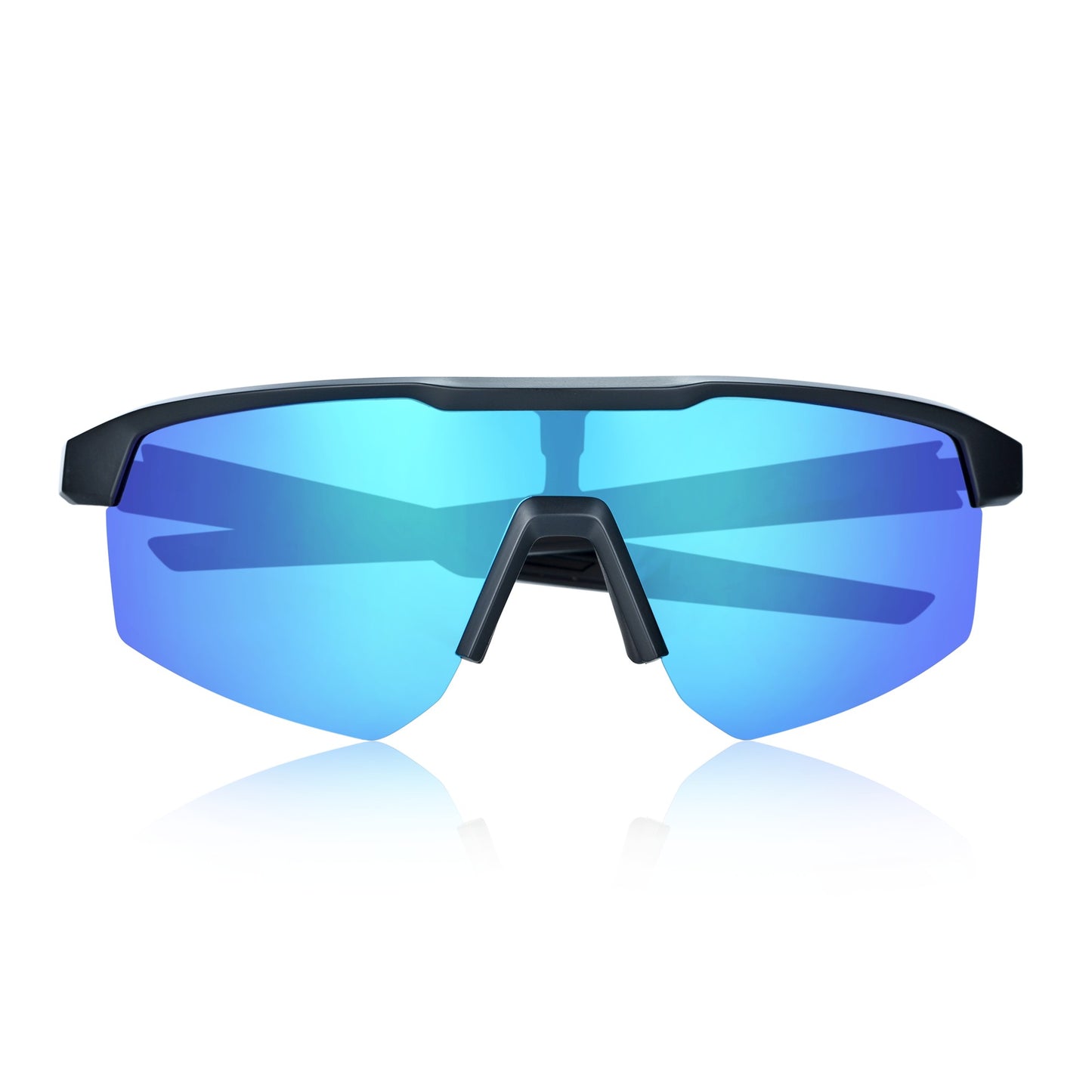 Breed Nyxon Polarized Sunglasses - Black/Blue - BSG071C2
