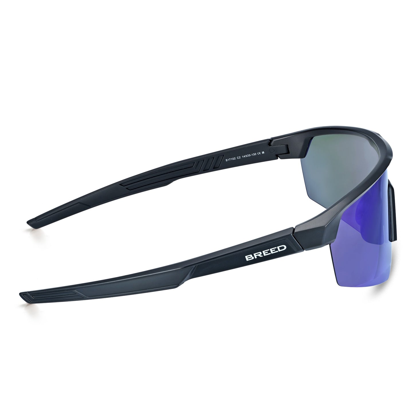Breed Nyxon Polarized Sunglasses - Black/Blue - BSG071C2