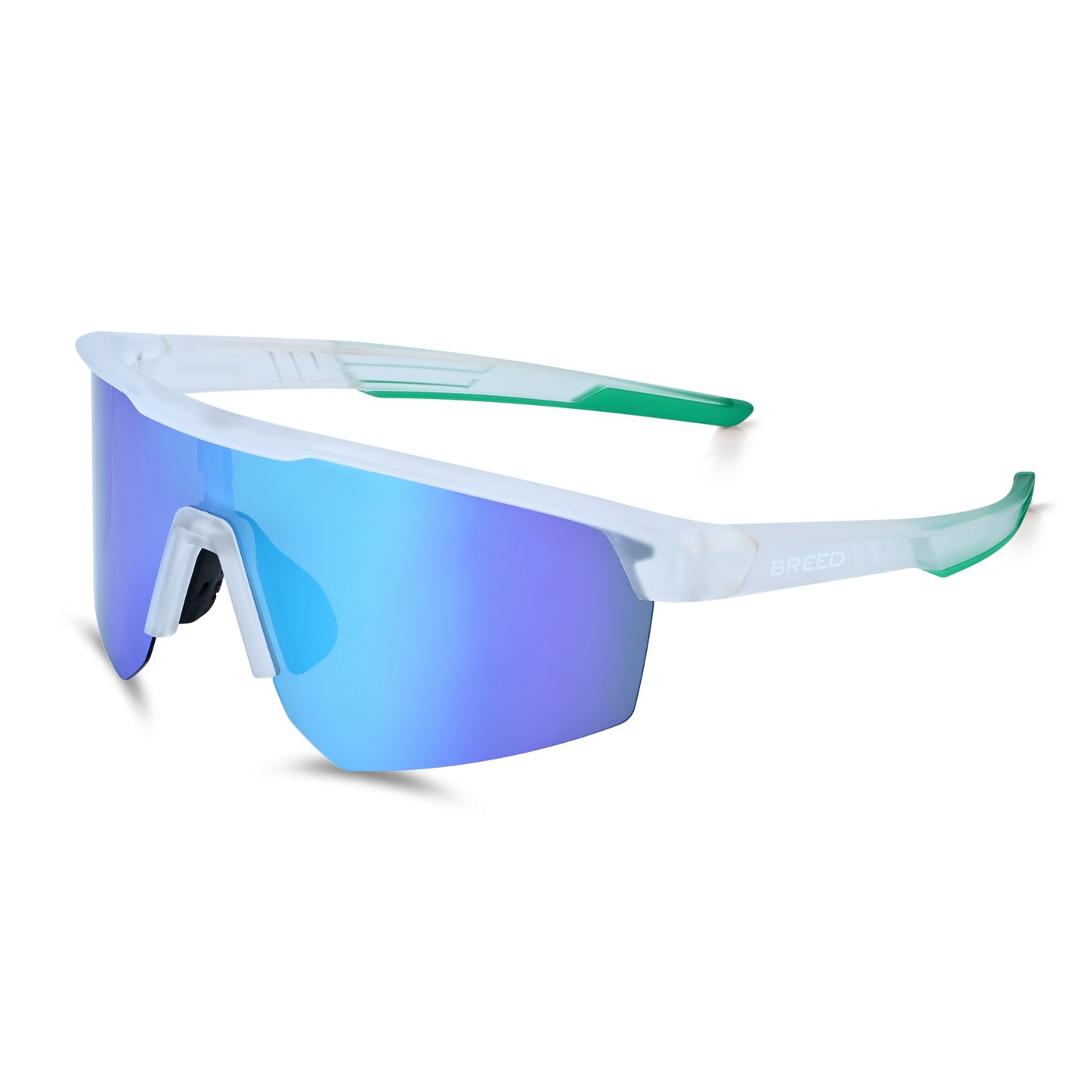 Breed Nyxon Polarized Sunglasses - White/Green - BSG071C6