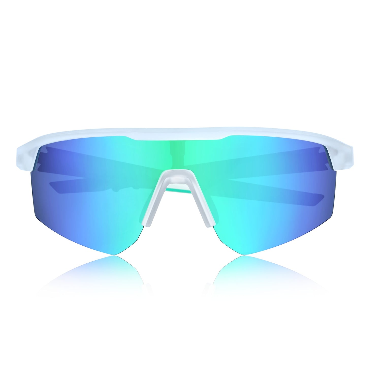 Breed Nyxon Polarized Sunglasses - White/Green - BSG071C6