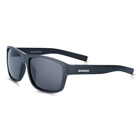 Breed Astor Polarized Sunglasses - Black/Black - BSG072C1