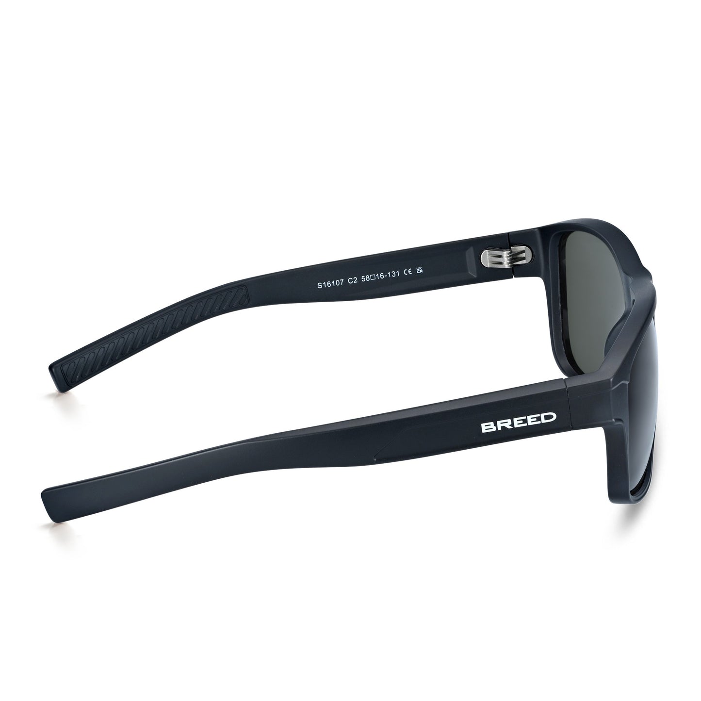 Breed Astor Polarized Sunglasses - Black/Green - BSG072C2