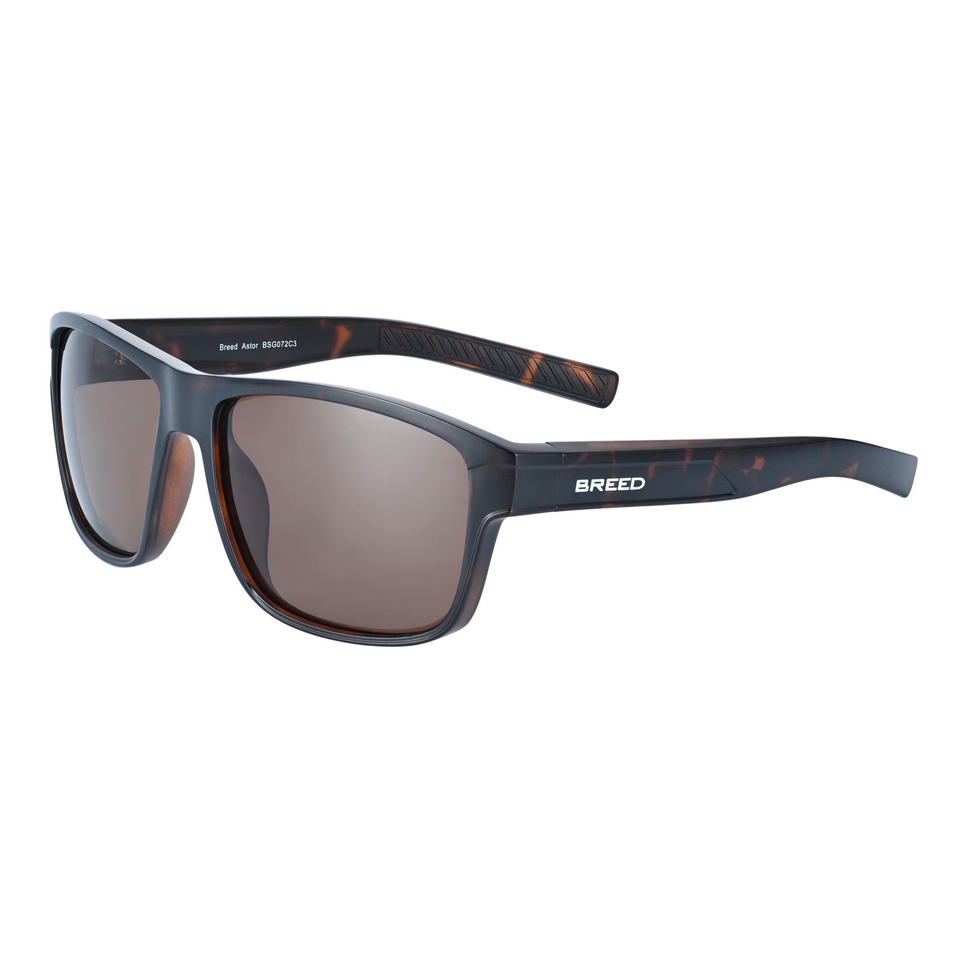 Breed Astor Polarized Sunglasses - Brown/Brown - BSG072C3