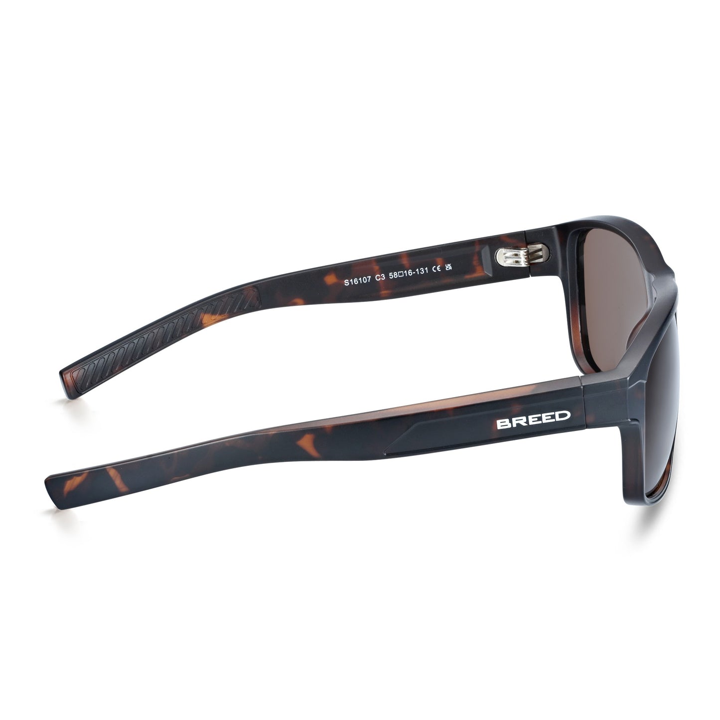 Breed Astor Polarized Sunglasses - Brown/Brown - BSG072C3