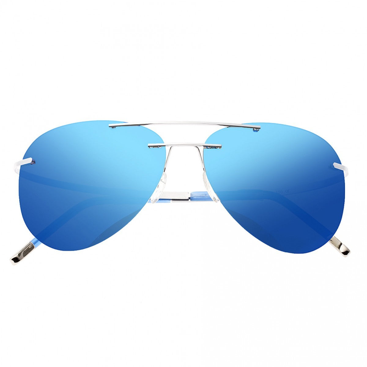 Breed Luna Polarized Sunglasses - Silver/Purple-Blue - BSG044SL