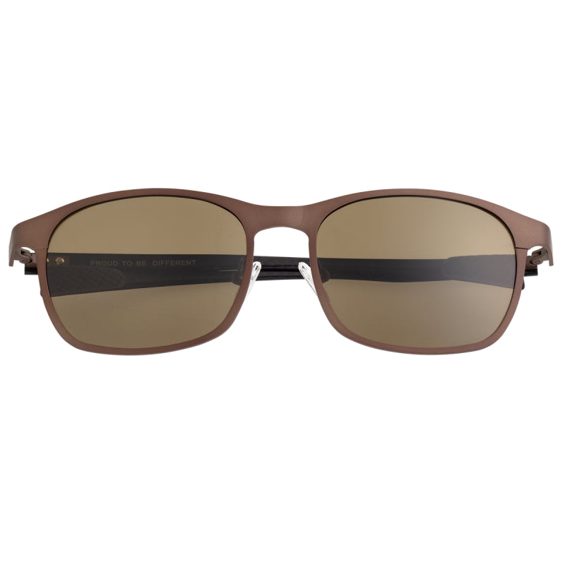 Breed Halley Titanium Polarized Sunglasses - Brown/Brown - BSG034BN