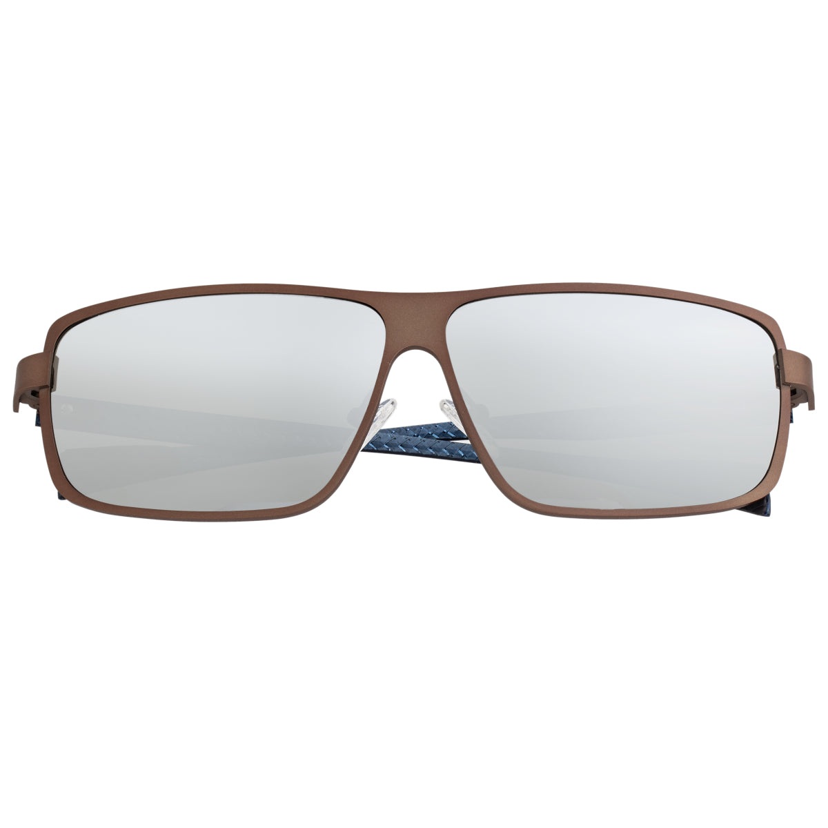 Breed Finlay Titanium Polarized Sunglasses - Brown/Silver - BSG033BN