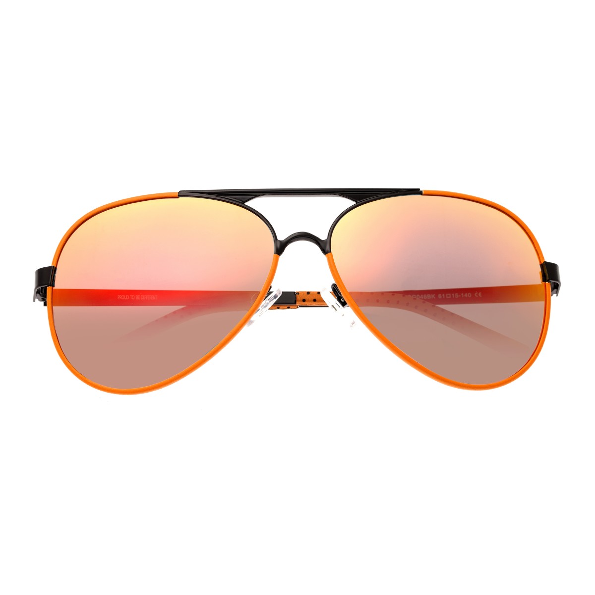 Breed Genesis Polarized Sunglasses - Black/Red-Yellow - BSG046BK