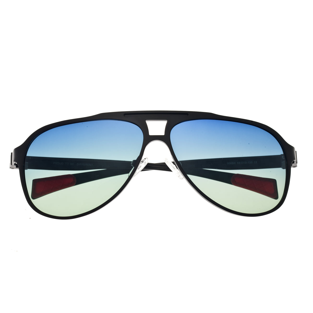 Breed Apollo Titanium and Carbon Fiber Polarized Sunglasses - Black/Blue - BSG006BK