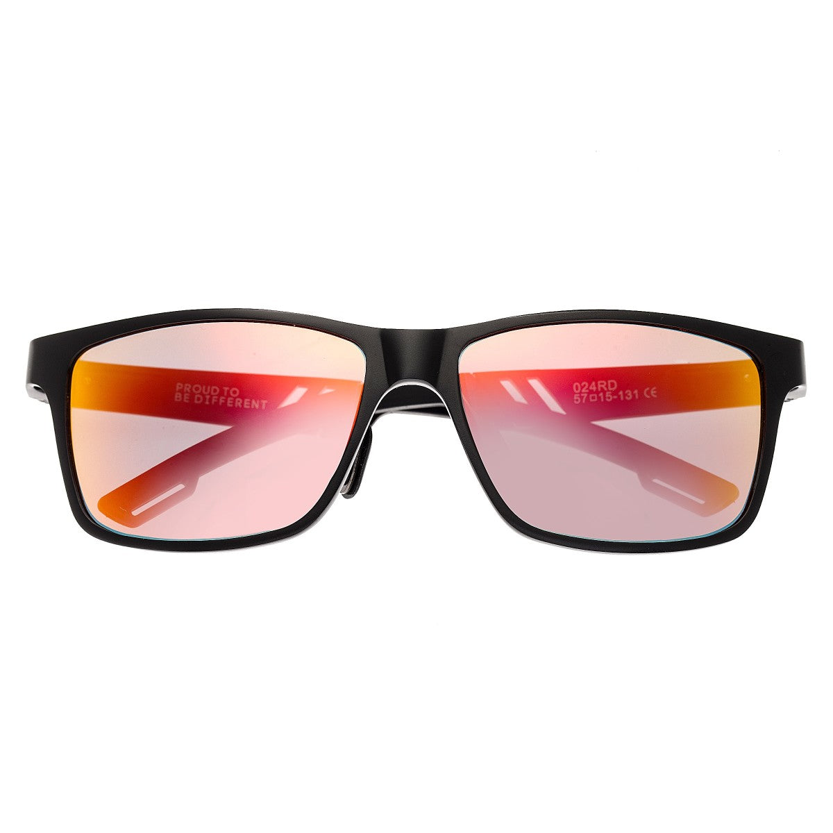 Breed Pyxis Titanium Polarized Sunglasses - Black/Red-Yellow - BSG024RD