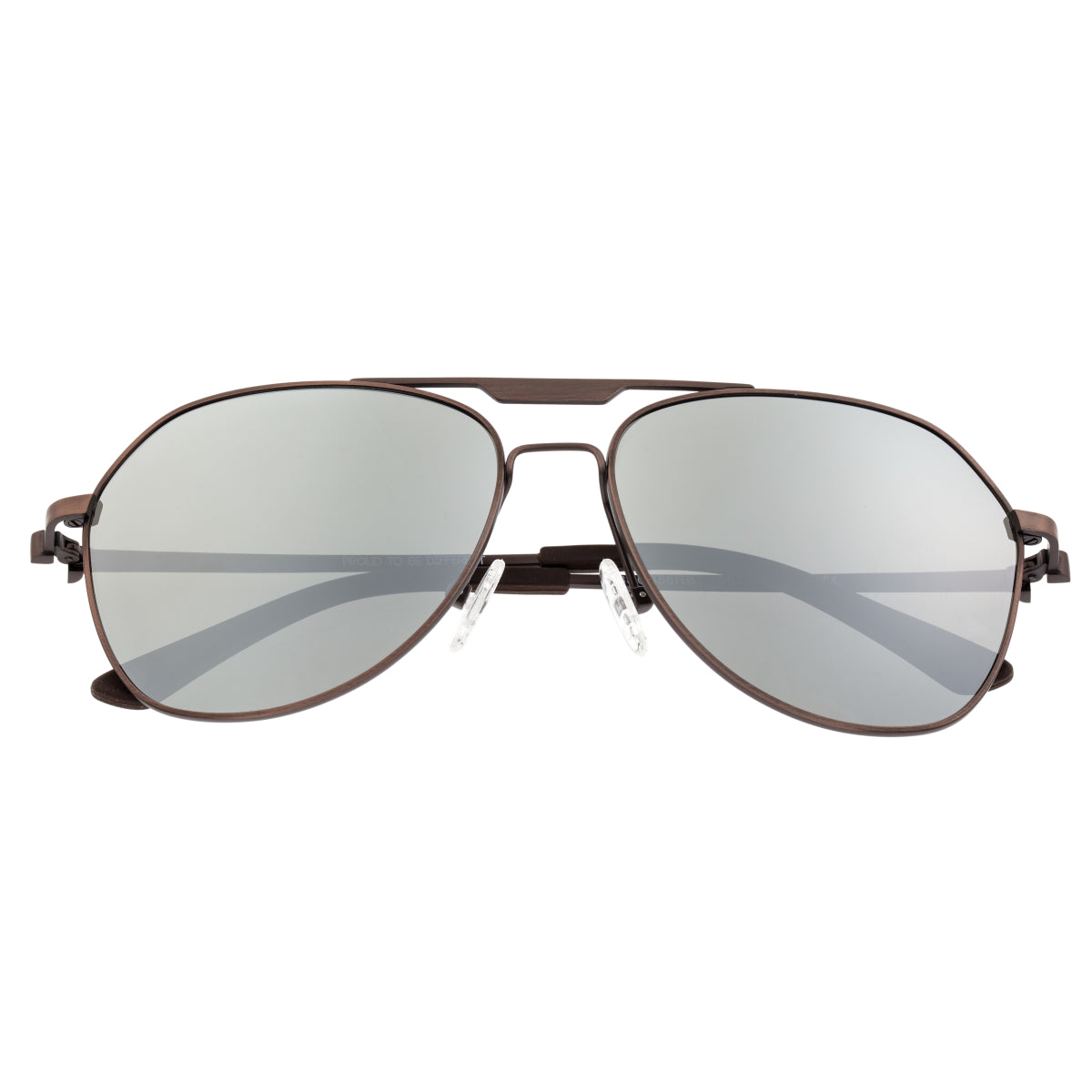 Breed Mount Titanium Polarized Sunglasses - Brown/Silver - BSG056RB