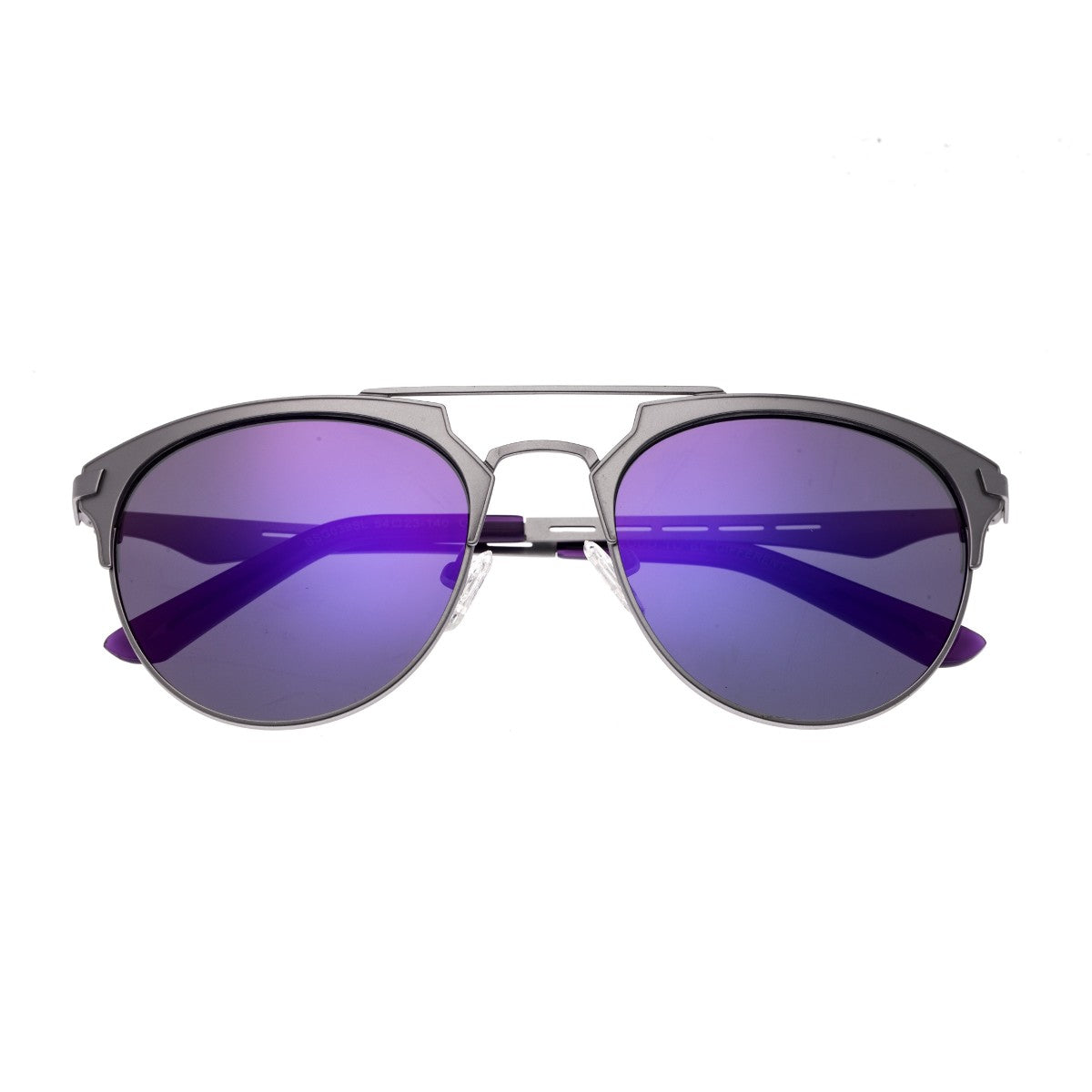 Breed Hercules Titanium Polarized Sunglasses - Silver/Purple - BSG039SL
