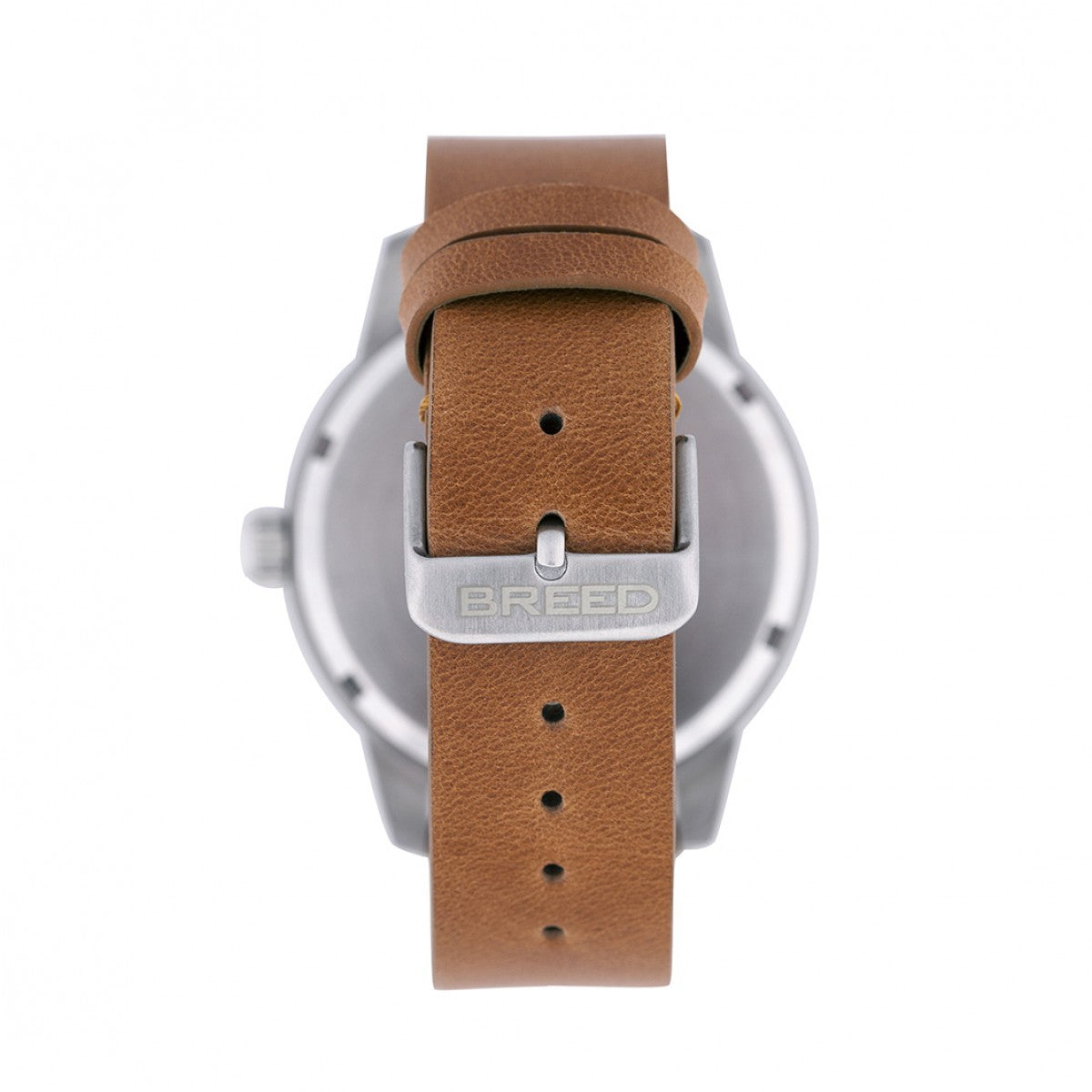 Breed Renegade Leather-Band Watch - Orange/Brown - BRD7706