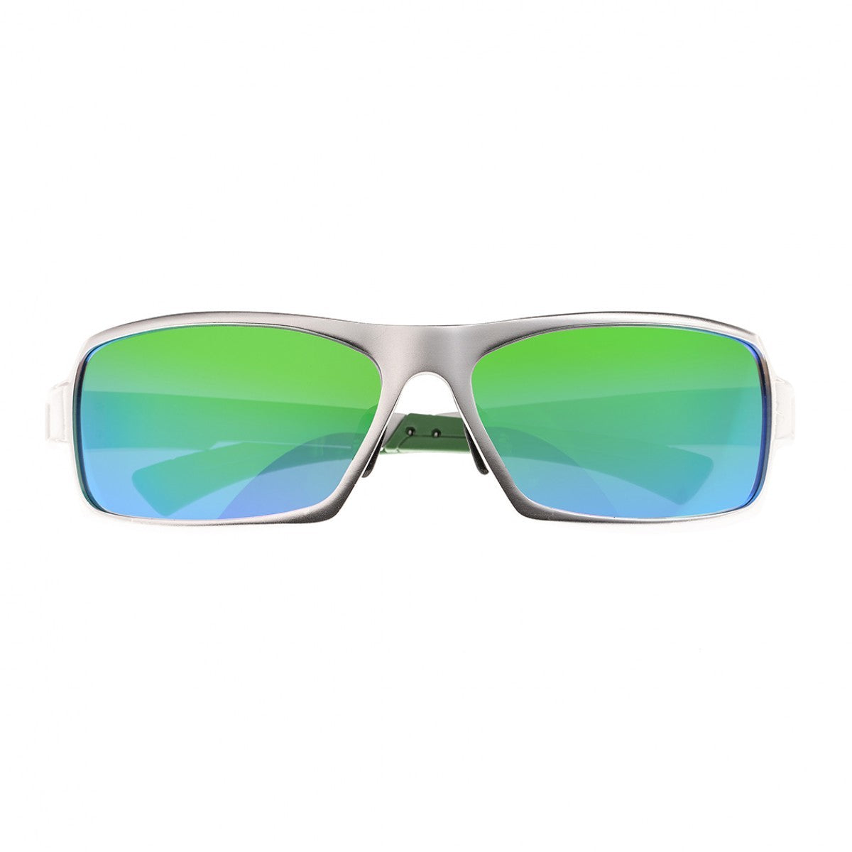 Breed Cosmos Aluminium Polarized Sunglasses - Silver/Blue-Green - BSG013SR