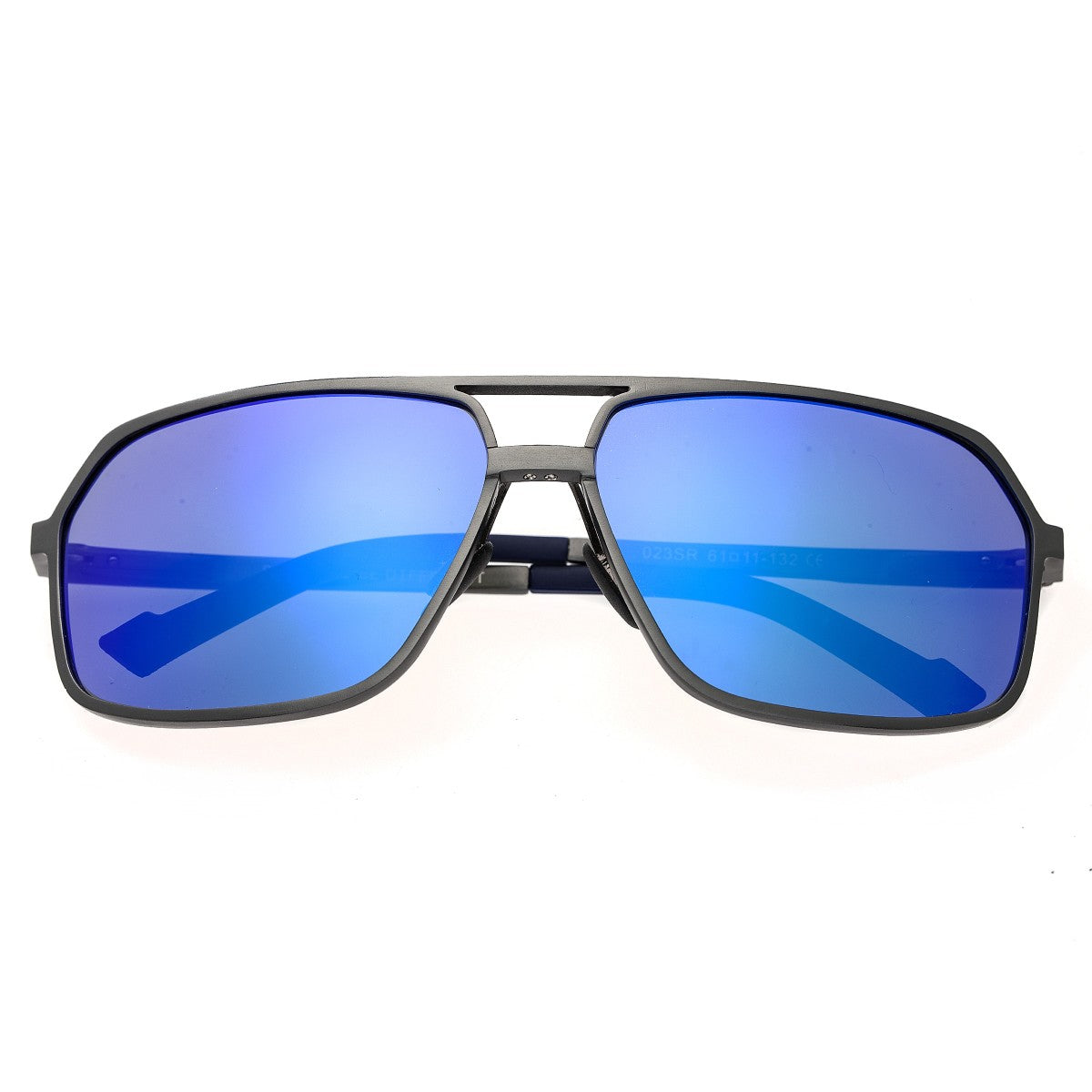 Breed Fornax Aluminium Polarized Sunglasses - Gunmetal/Blue - BSG023SR