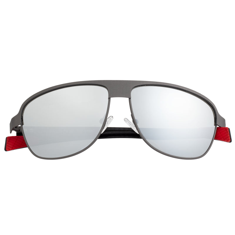 Breed Hardwell Titanium and Carbon Fiber Polarized Sunglasses - Gunmetal/Silver - BSG007GM