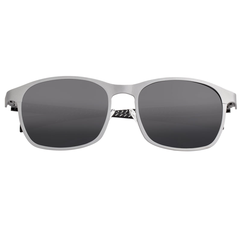 Breed Halley Titanium Polarized Sunglasses - Silver/Black - BSG034SR