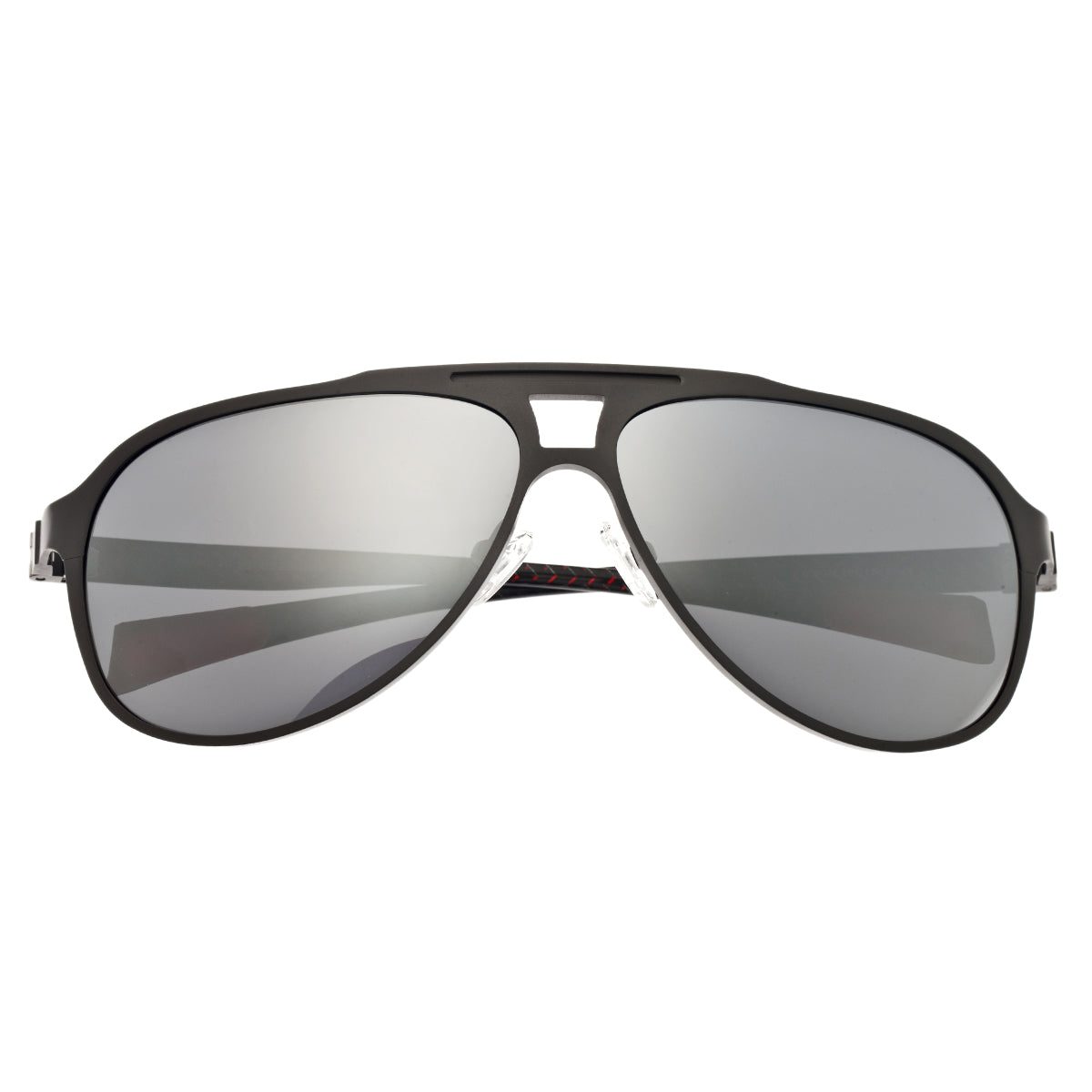 Breed Apollo Titanium and Carbon Fiber Polarized Sunglasses - Gunmetal/Silver - BSG006GM