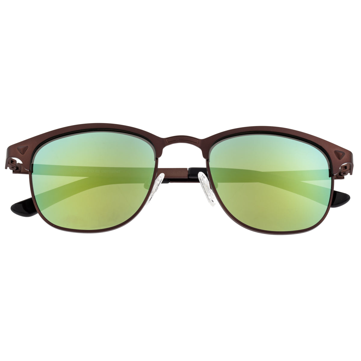 Breed Phase Titanium Polarized Sunglasses - Brown/Green-Blue - BSG058BN