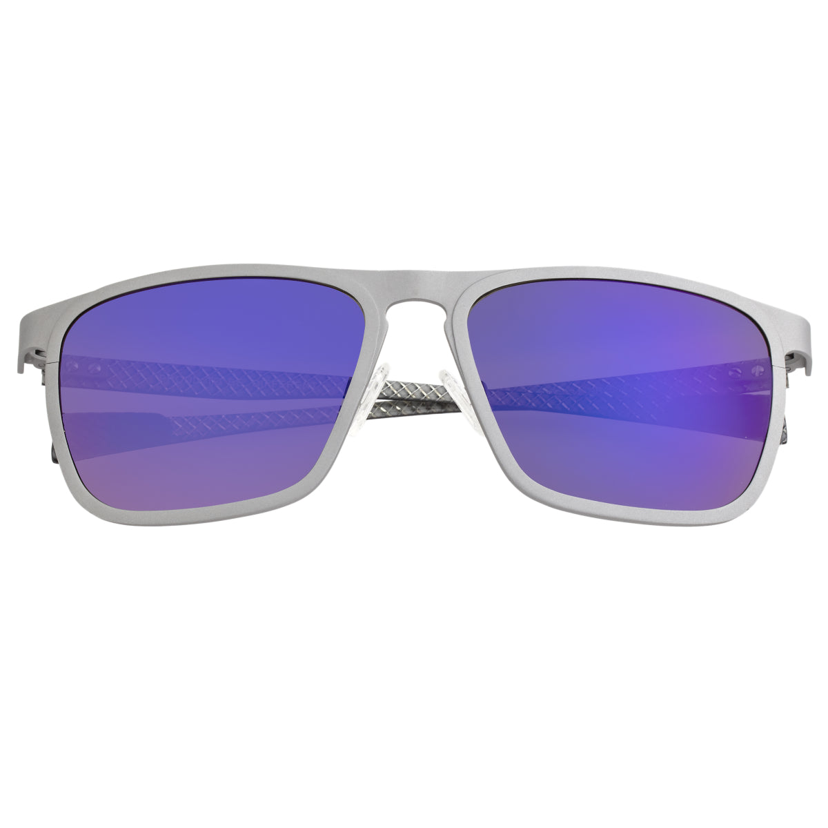 Breed Capricorn Titanium Polarized Sunglasses - Silver/Purple-Blue - BSG031SR