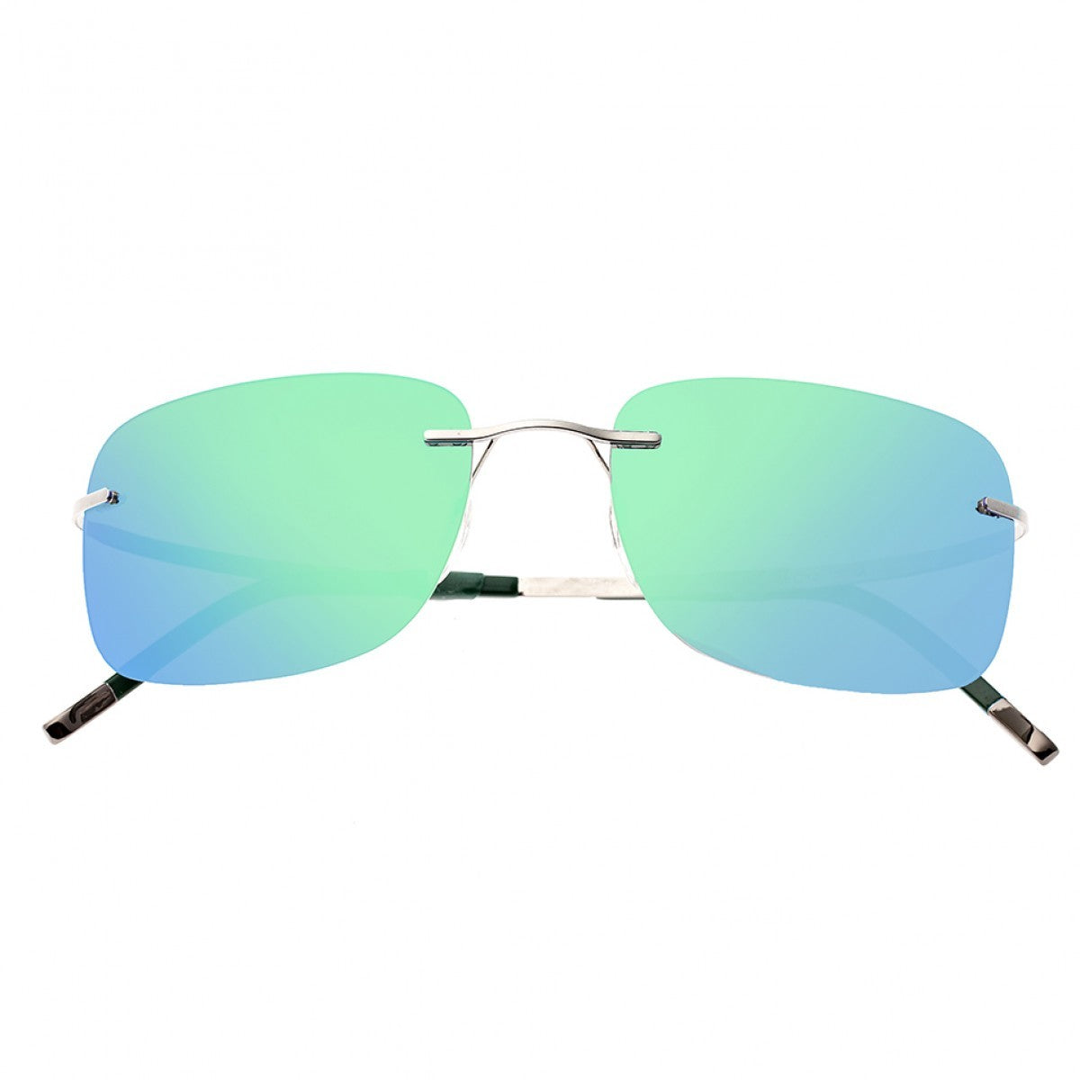 Breed Orbit Titanium Polarized Sunglasses - Gunmetal/Blue-Green - BSG042GM
