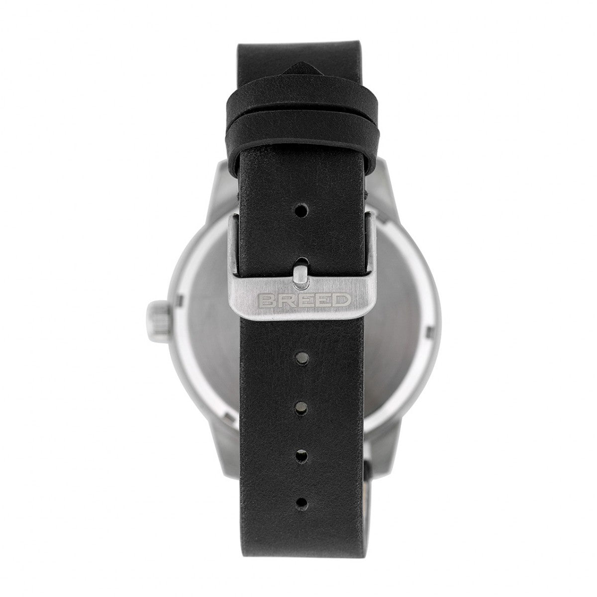 Breed Renegade Leather-Band Watch - Black - BRD7702