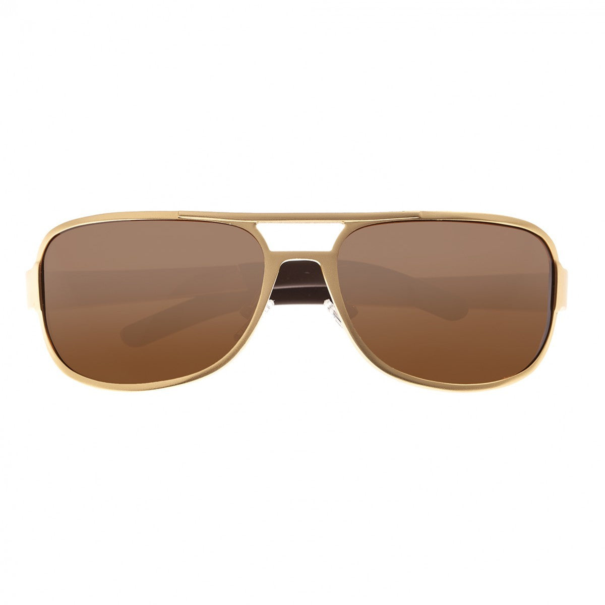 Breed Xander Aluminium Polarized Sunglasses - Gold/Brown - BSG014GD