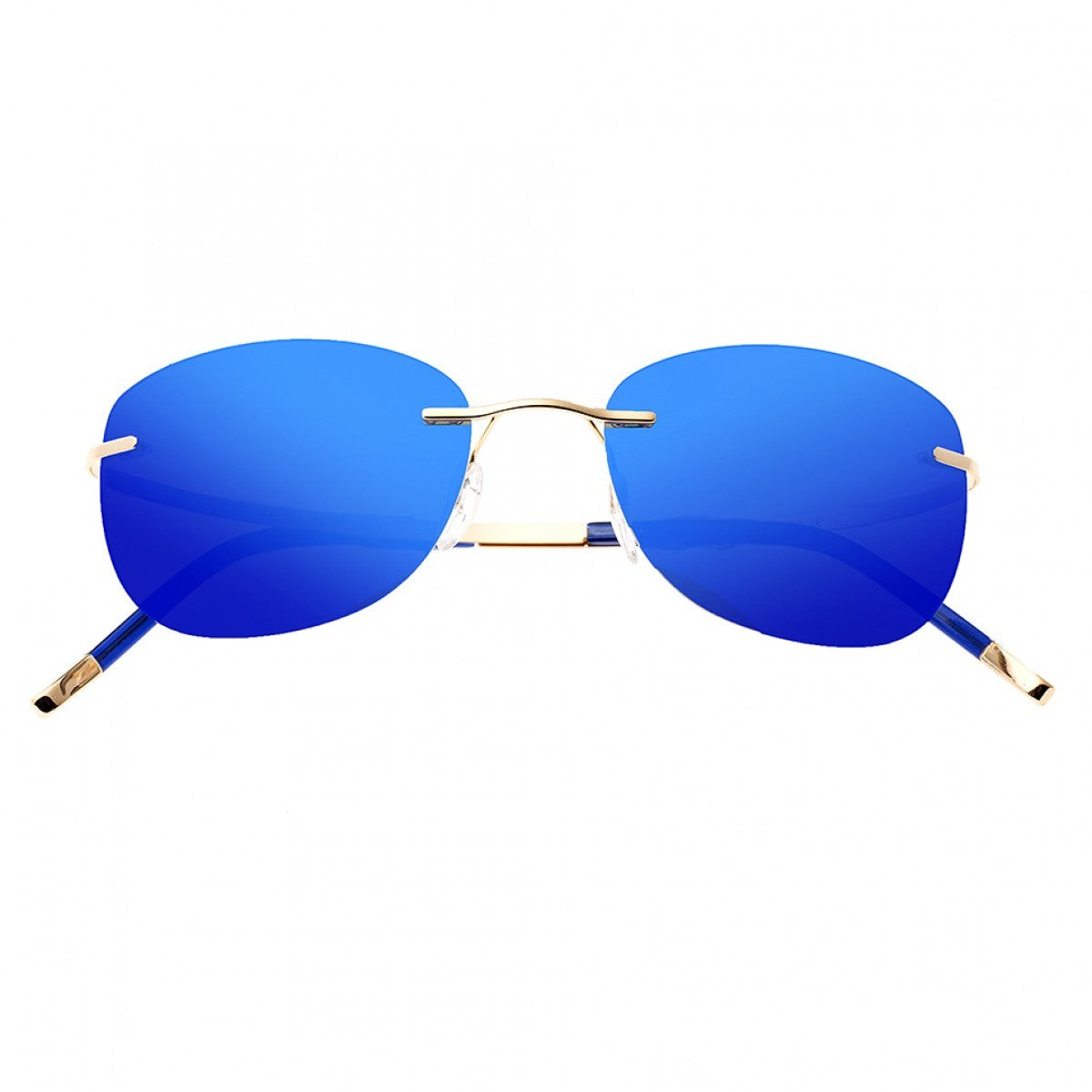 Breed Adhara Polarized Sunglasses - Gold/Blue - BSG043GD
