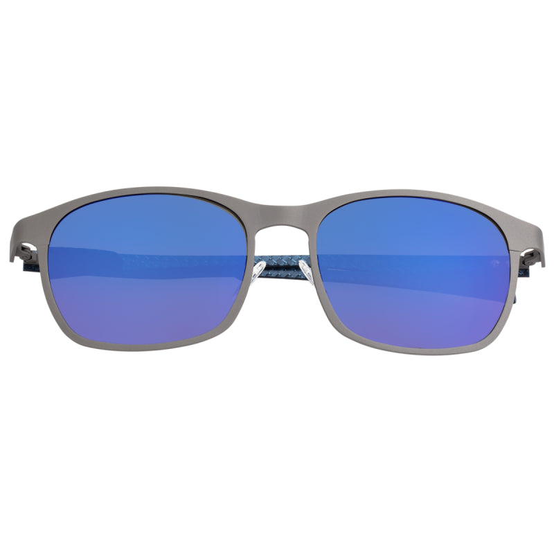 Breed Halley Titanium Polarized Sunglasses - Gunmetal/Blue - BSG034GM