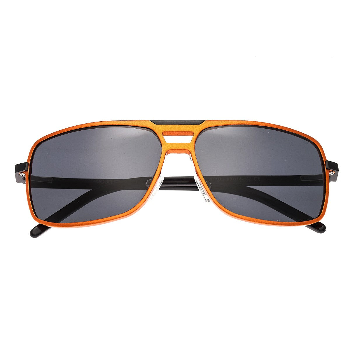 Breed Retrograde Aluminium Polarized Sunglasses - Orange/Black - BSG017OG